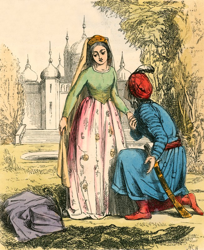 Odjuret förvandlades till en prins av John Callcott Horsley