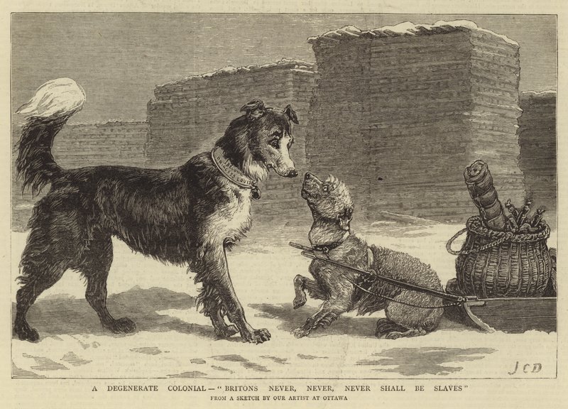 En degenererad kolonial, britter ska aldrig, aldrig, aldrig vara slavar av John Charles Dollman