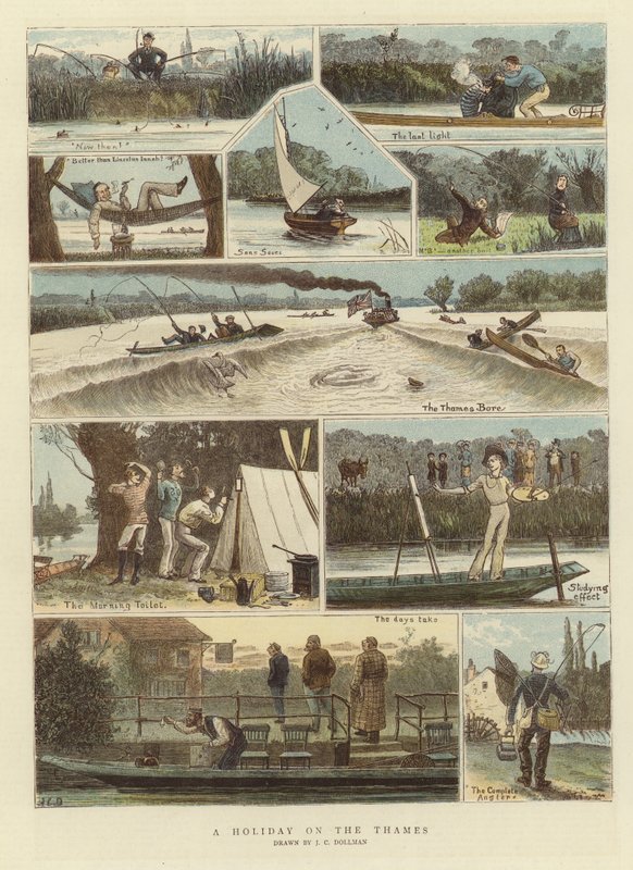 En semester på Themsen av John Charles Dollman