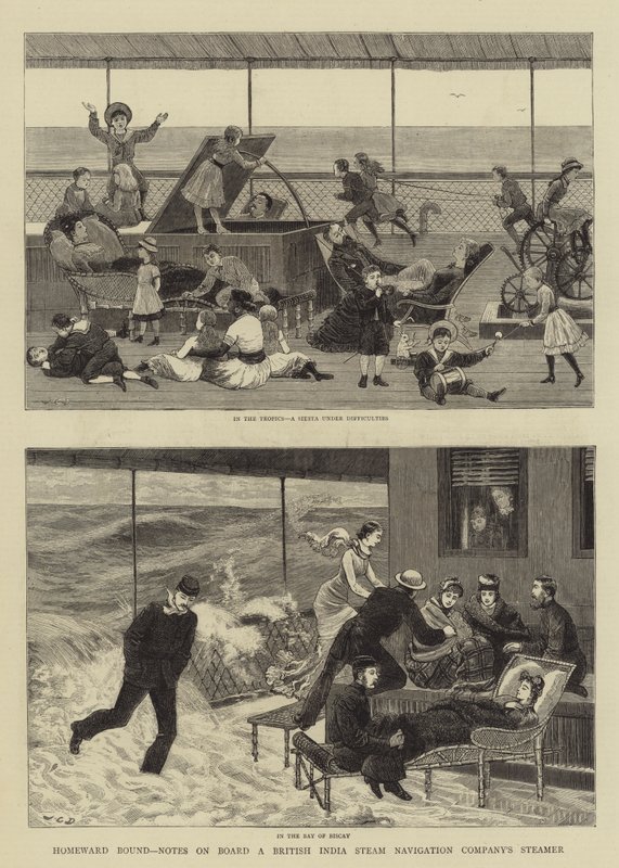 Homeward Bound, anteckningar ombord på en British India Steam Navigation Company