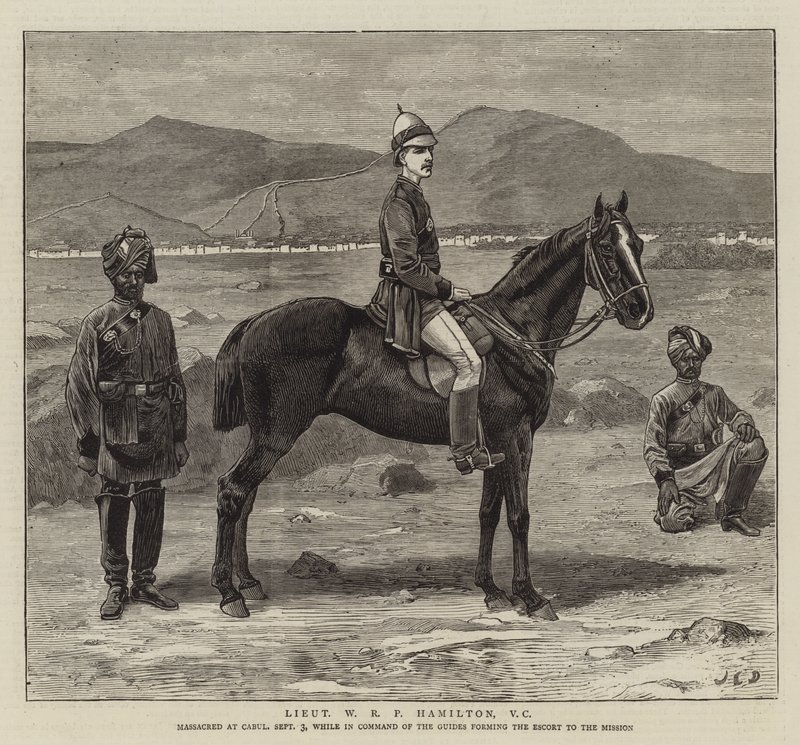 Löjtnant W R P Hamilton, VC av John Charles Dollman