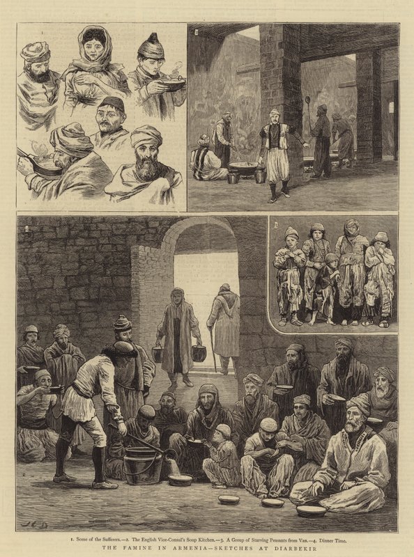 Hungersnöden i Armenien, Skisser vid Diarbekir av John Charles Dollman
