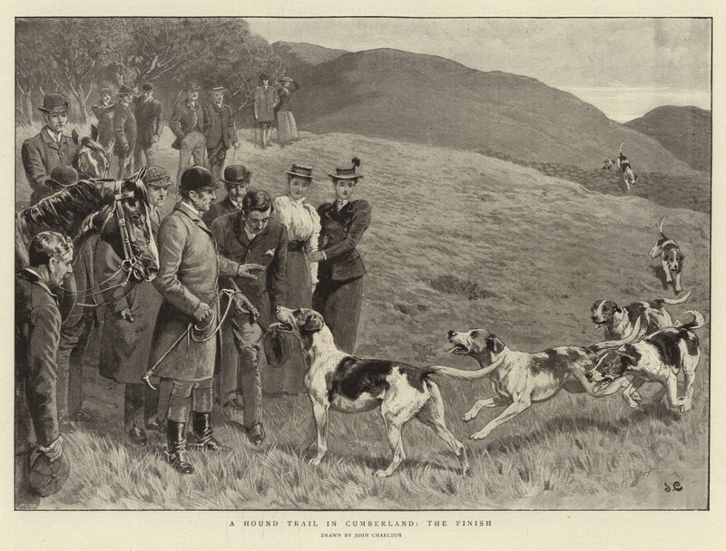 En hundspårväg i Cumberland, slutresultatet av John Charlton