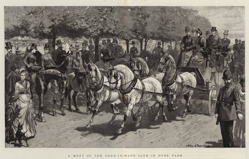 Ett möte med Four-in-Hand Club i Hyde Park av John Charlton