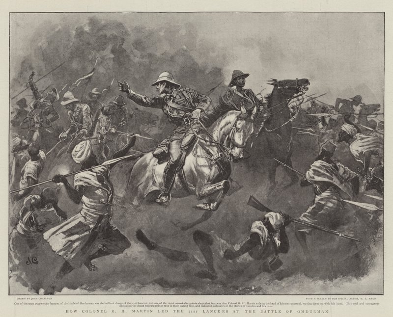Hur överste R H Martin ledde de 21:a Lancers i slaget vid Omdurman av John Charlton