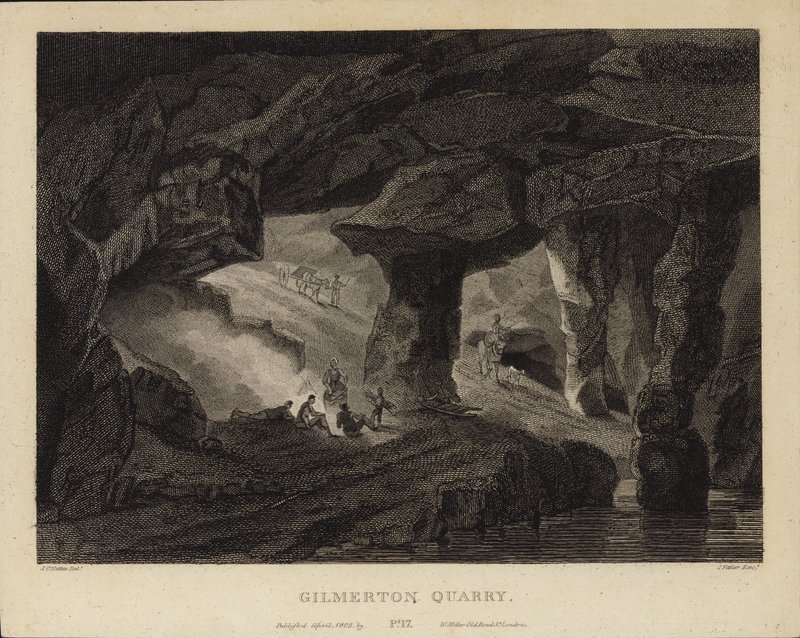 Gilmerton stenbrott av John Claude Nattes