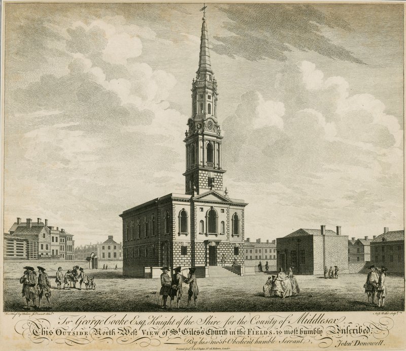 Nordvästlig vy av St Giles