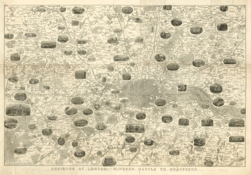 Environs of London, Windsor Castle till Gravesend av John Dower