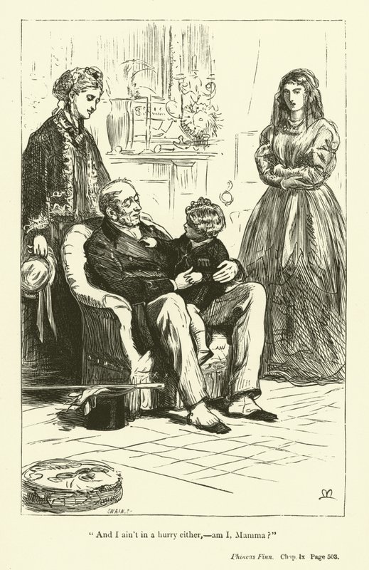 Illustration för Phineas Finn av Anthony Trollope (gravyr) av John Everett (after) Millais