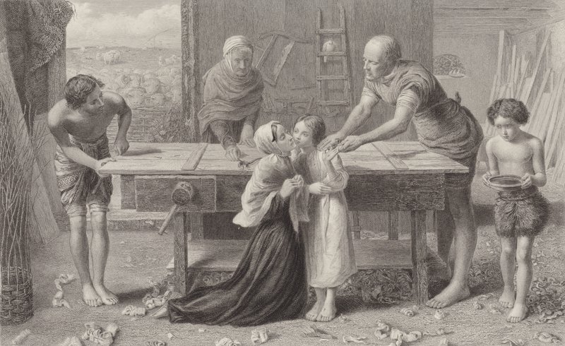 Kristus i sina föräldrars hus av John Everett Millais