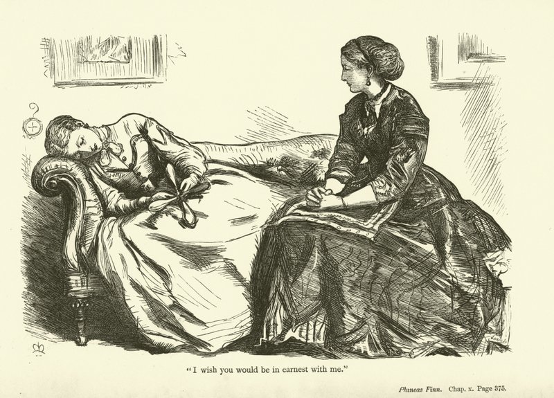 Illustration för Phineas Finn av Anthony Trollope av John Everett Millais