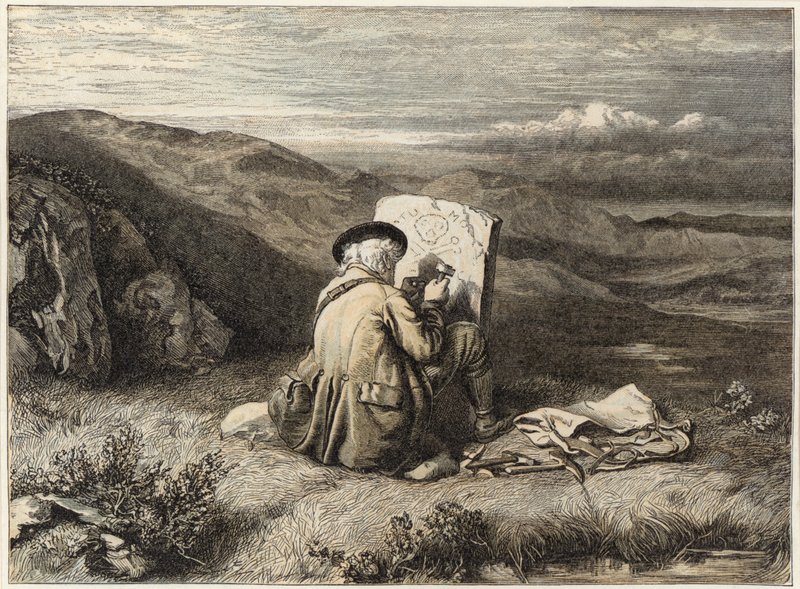 Gamla dödlighet (kromolitho) av John Faed