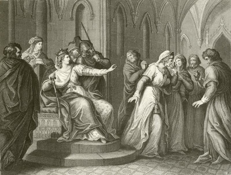 Kejsarinnan Matilda vägrar att släppa kung Stephen av John Francis Rigaud