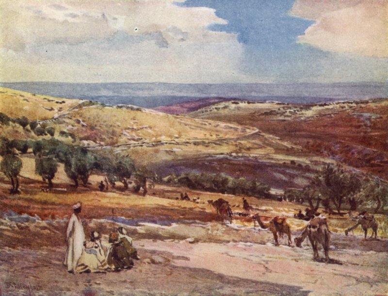På vägen från Jerusalem till Betania av John Fulleylove
