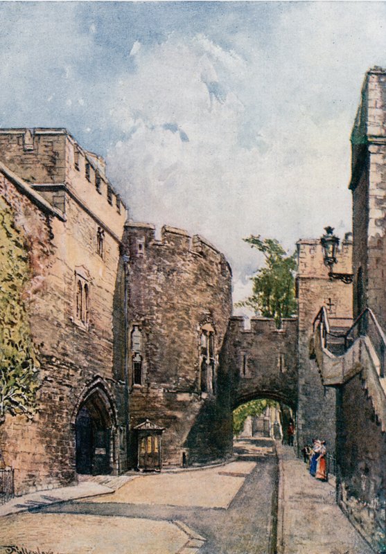The Bloody Tower and Jewel House (Wakefield Tower), med blick österut av John Fulleylove