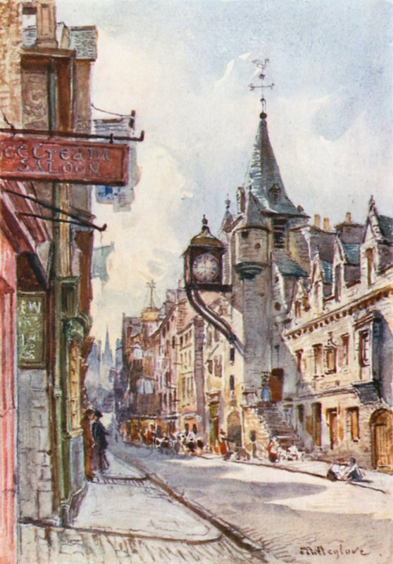 Canongate Tolbooth, tittar västerut av John Fulleylove