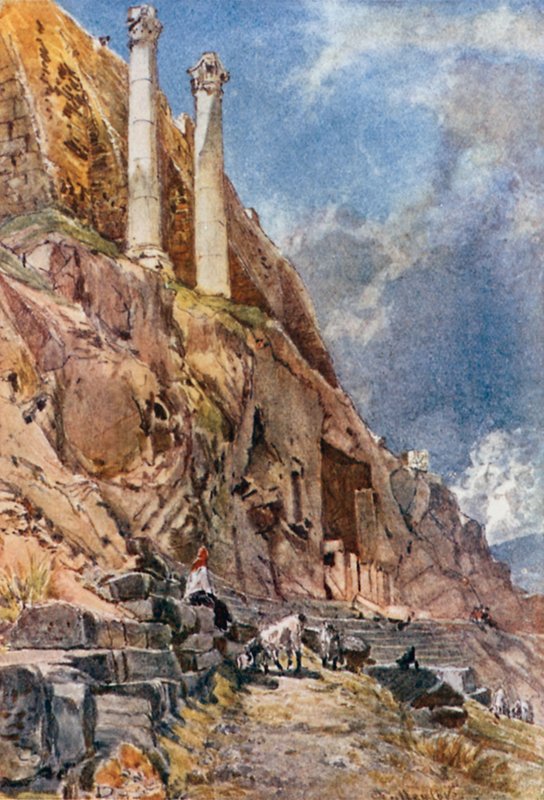 Cavern Chapel på södra sidan av Akropolis av John Fulleylove