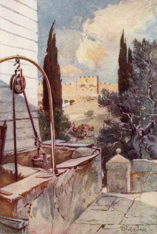 The Golden Gate, från Getsemane trädgård (färg litho) av John Fulleylove