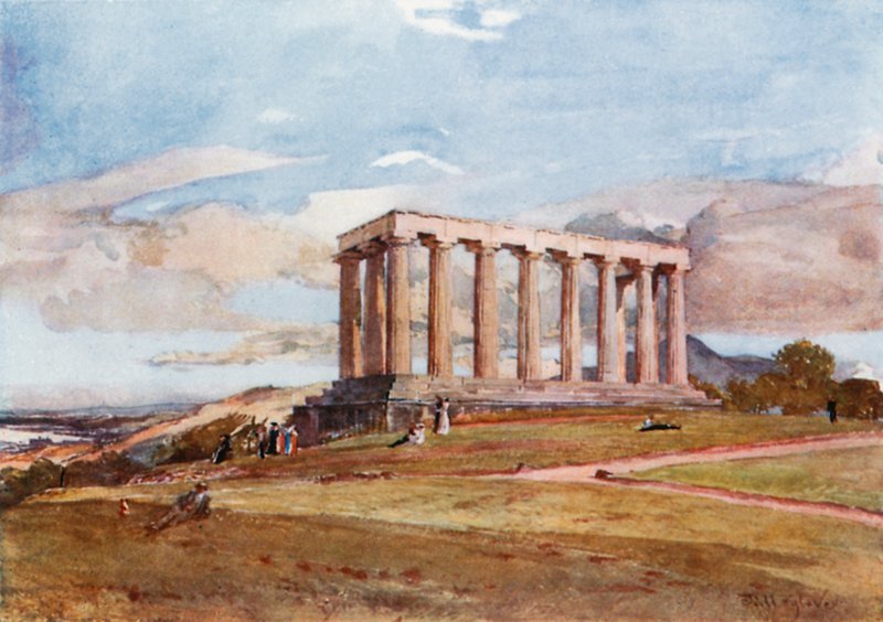 Mnara wa Kitaifa kwenye Calton Hillswed av John Fulleylove