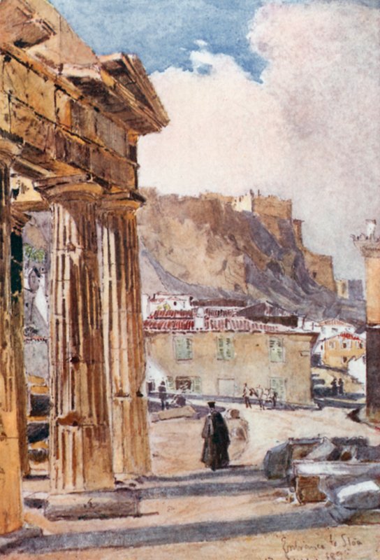 Portiken av Athena Archegetis av John Fulleylove