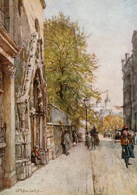 Mnara wa London kutoka Great Tower Streetswed av John Fulleylove