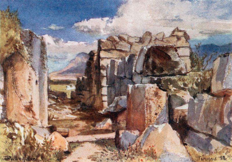 Tiryns. O le Faitotoa o le Maota Maualuga av John Fulleylove