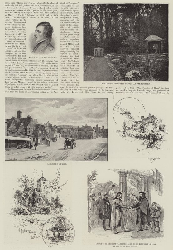 Alfred, Baron Tennyson, poetpristagare av John Gilbert