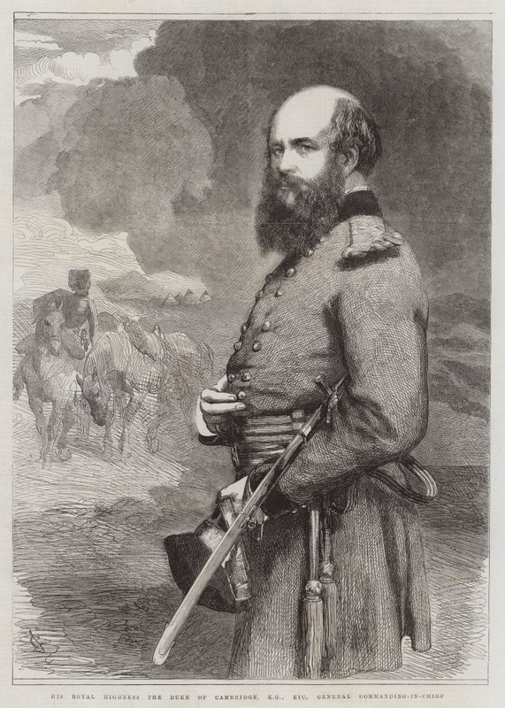 Hans kungliga höghet hertigen av Cambridge, KG, etc, gravyr för generalbefälhavaren av John Gilbert