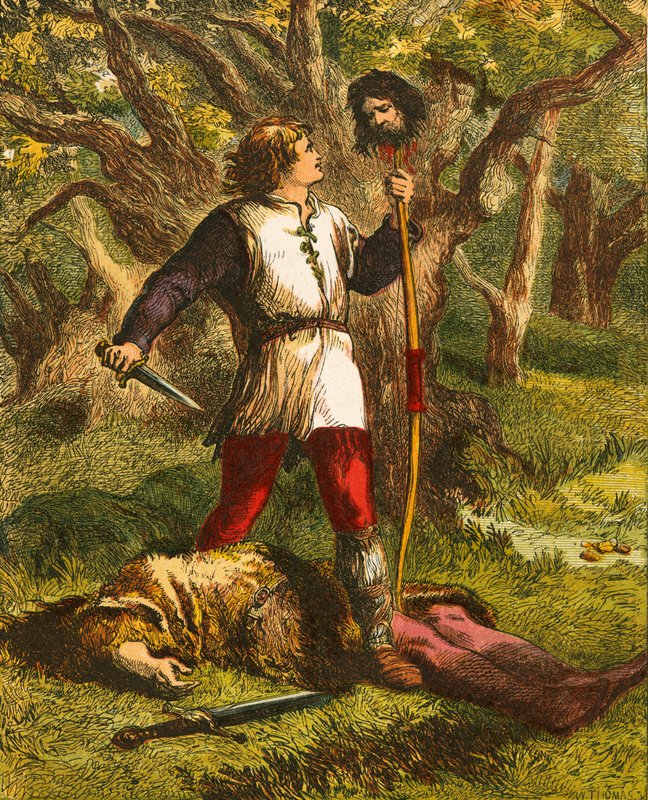 Robin Hood och Guy of Gisborne av John Gilbert