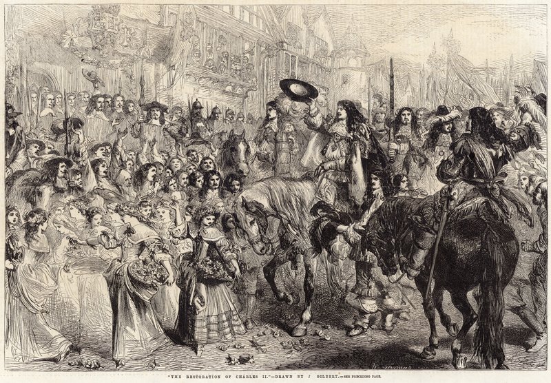 Restaureringen av Karl II av John Gilbert