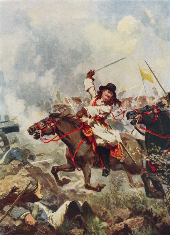 Frederick William, den store kurfursten, i Fehrbellin av John Harris Valda