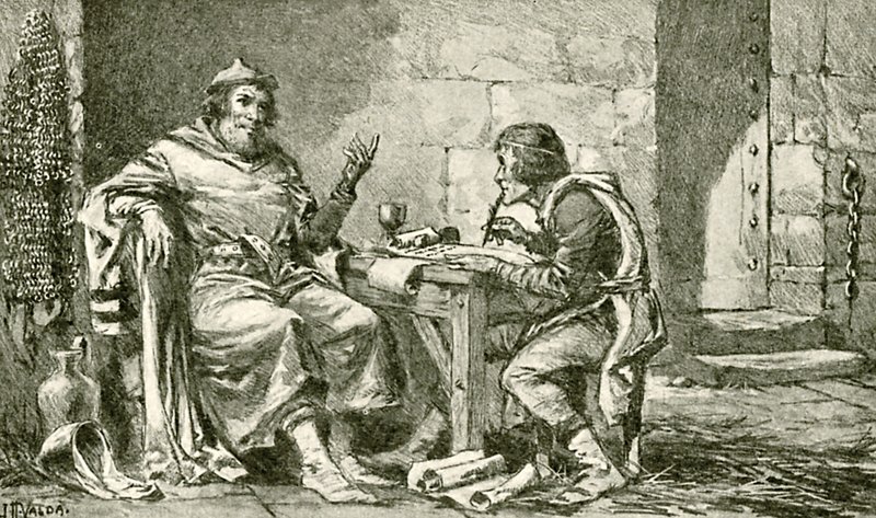 Marco Polo i fängelse av John Harris Valda