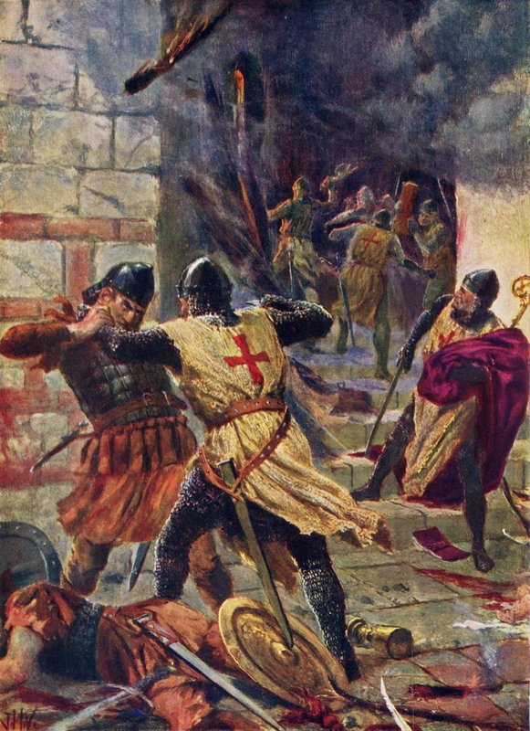 Korsfararnas erövring av Konstantinopel av John Harris Valda