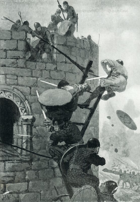 Belägringen av Carmarthen Castle av John Harris Valda
