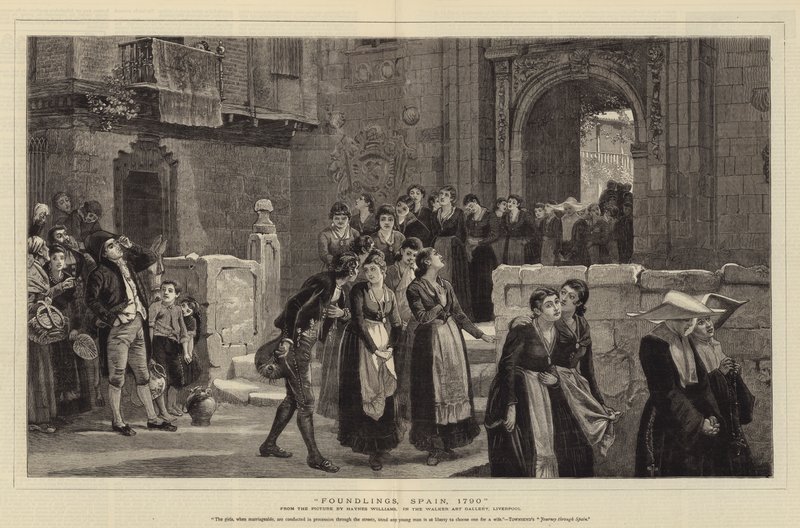 Foundlings, Spanien, 1790 av John Haynes Williams