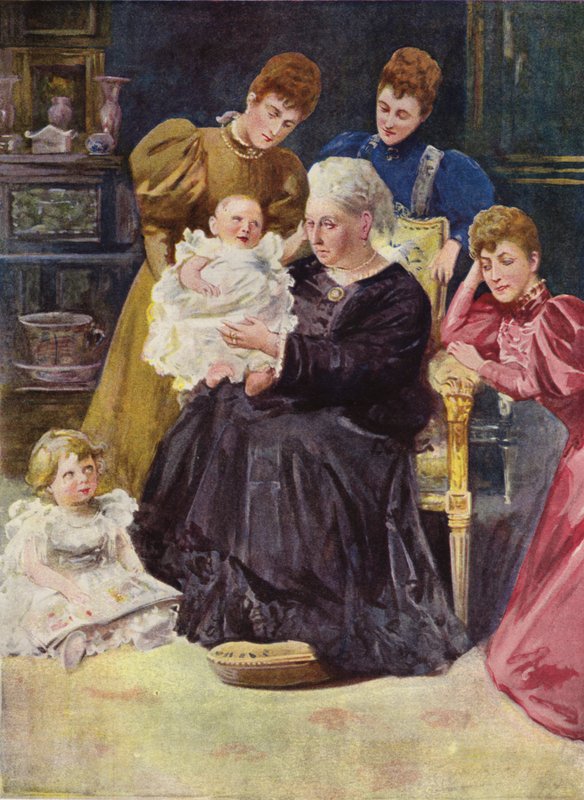 Drottning Victorias karaktär: Simplicity (färg litho) av John Henry Frederick (after) Bacon
