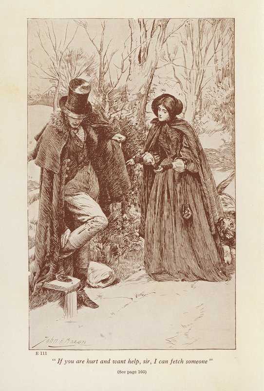 Illustration till Jane Eyre av Charlotte Bronte (litografi) av John Henry Frederick (after) Bacon