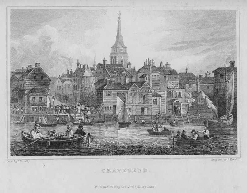 Gravesend, Kent (gravyr) av John Henry Henshall