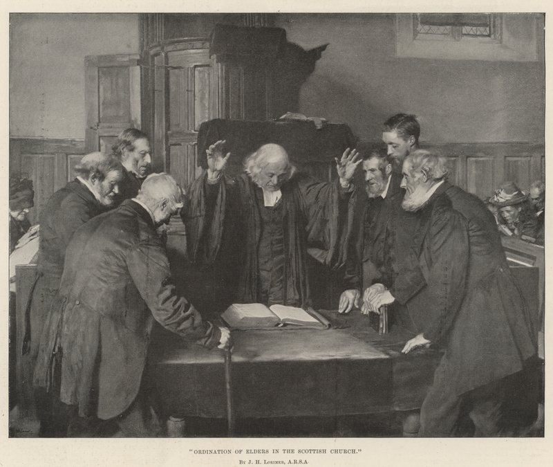Ordination av äldste i den skotska kyrkan av John Henry Lorimer