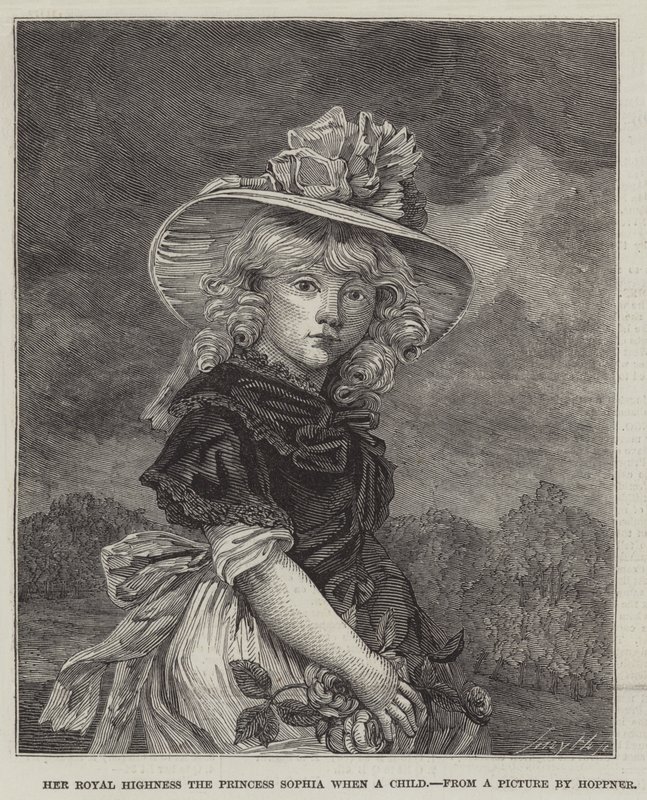 Hennes kungliga höghet prinsessan Sophia när ett barn av John Hoppner