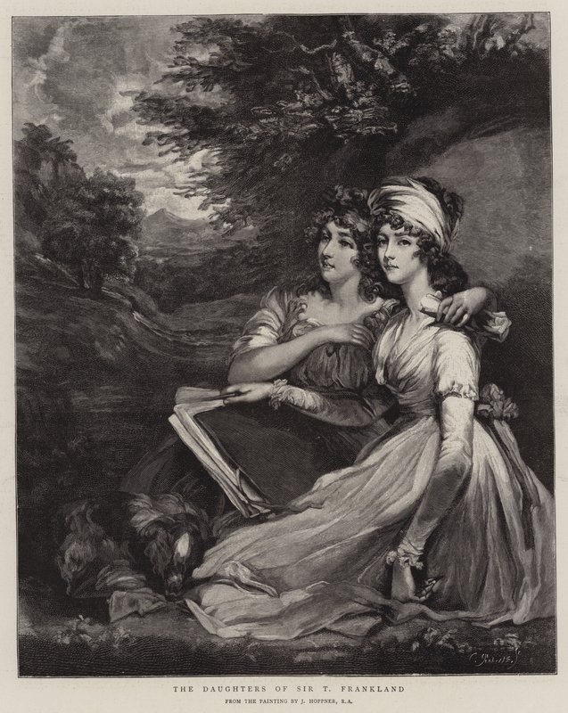 Sir T Franklands döttrar av John Hoppner