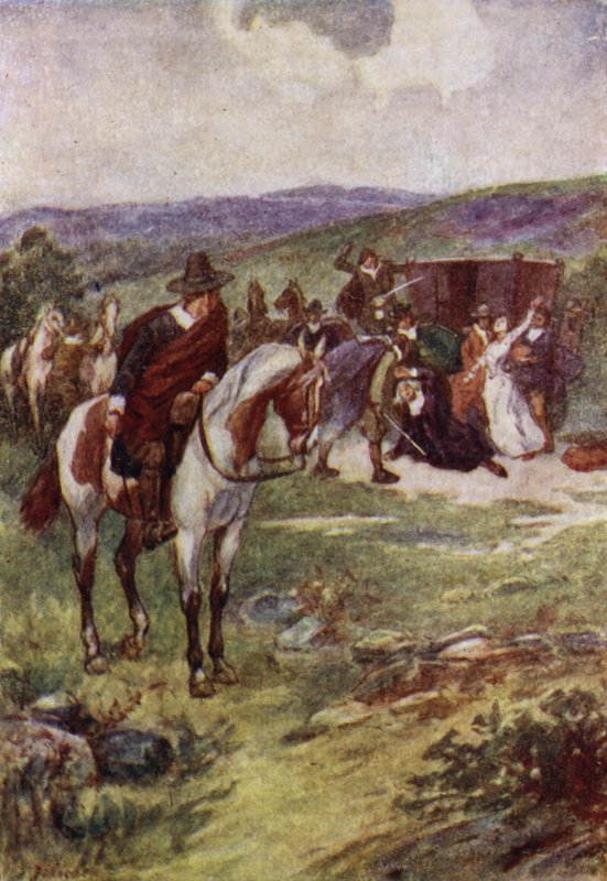 Mordet på James Sharp, ärkebiskopen av St Andrews av militanta Covenanters, Magus Muir, Skottland av John Jellicoe
