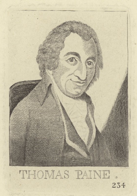 Porträtt av Thomas Paine av John Kay