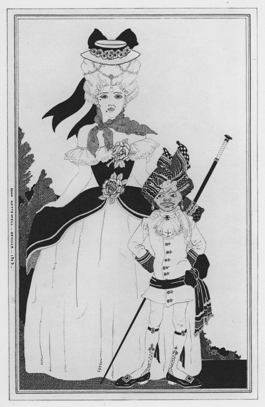 Illustration för Love for Love av William Congreve (litho) av John Kettelwell