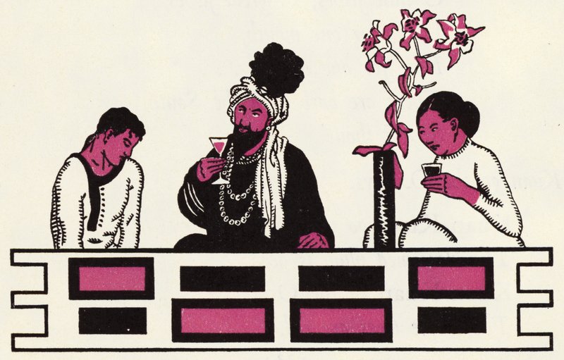 Illustration till berättelsen om Aladdin och den underbara lampan (färg litho) av John Kettelwell