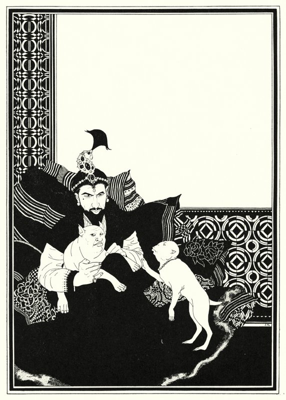 Illustration till historien om Aladdin och den underbara lampan (litho) av John Kettelwell