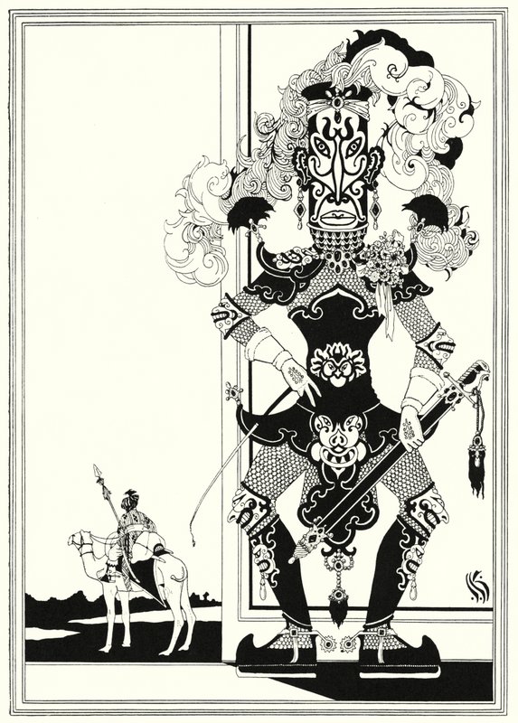 Illustration till historien om Aladdin och den underbara lampan (litho) av John Kettelwell