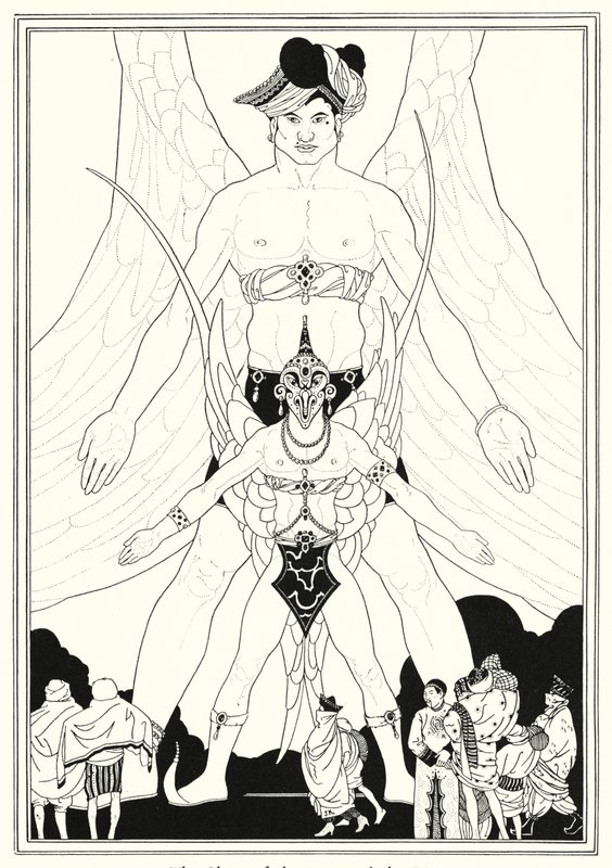 Illustration till historien om Aladdin och den underbara lampan (litho) av John Kettelwell