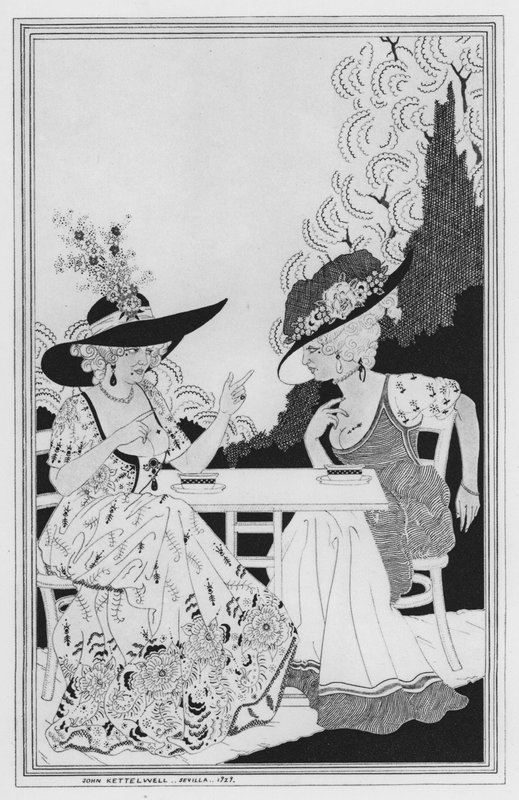 Illustration för The Way of the World av William Congreve (litho) av John Kettelwell