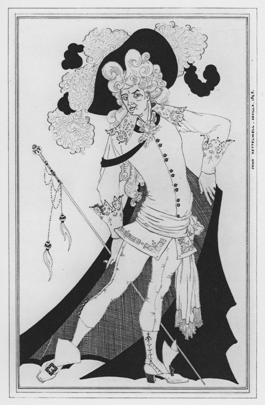 Illustration för The Way of the World av William Congreve (litho) av John Kettelwell